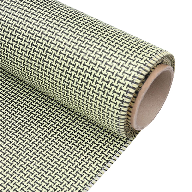 Yellow/black I-beam Aramid Carbon Blend